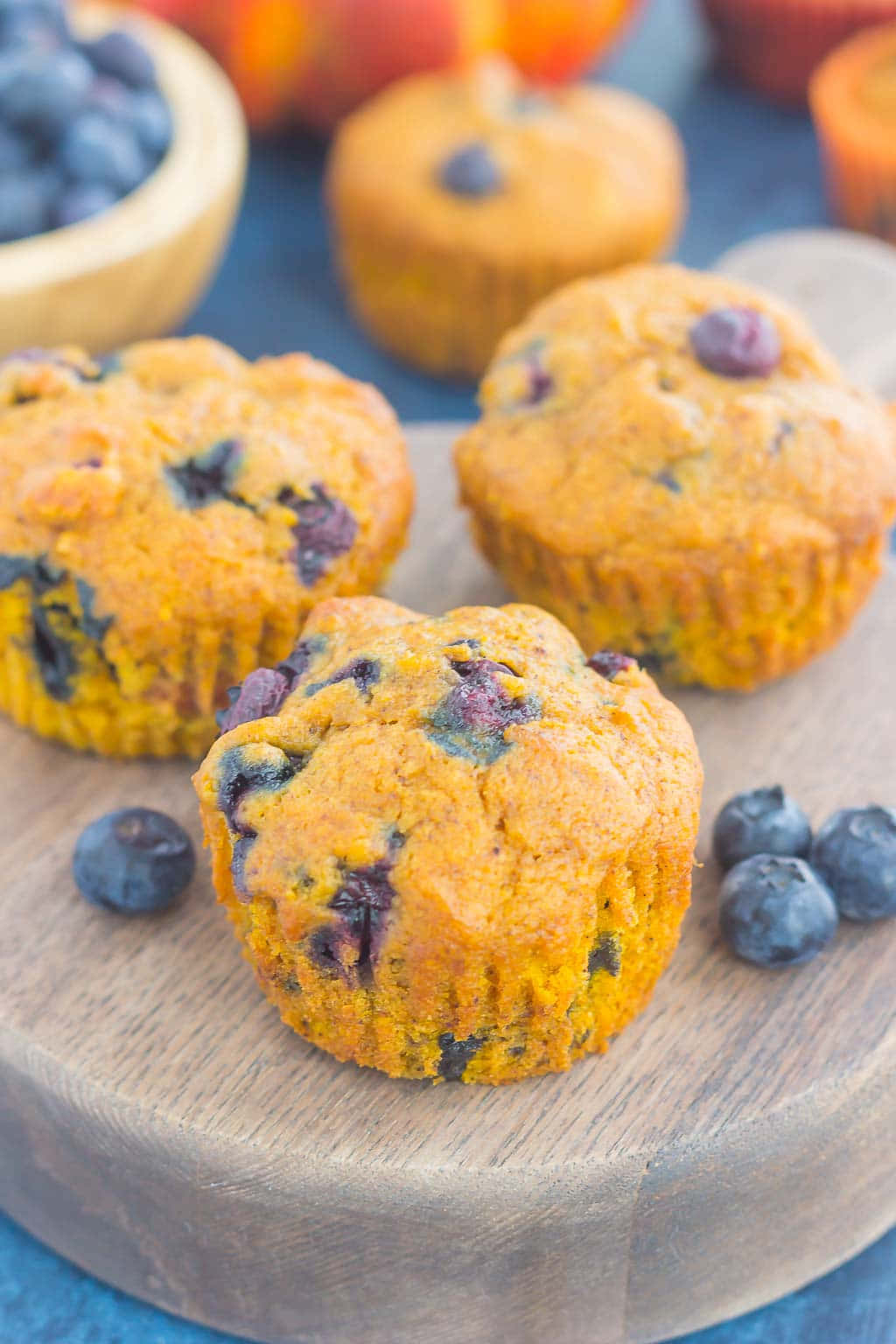 Tempting Blueberry Muffins Wallpaper