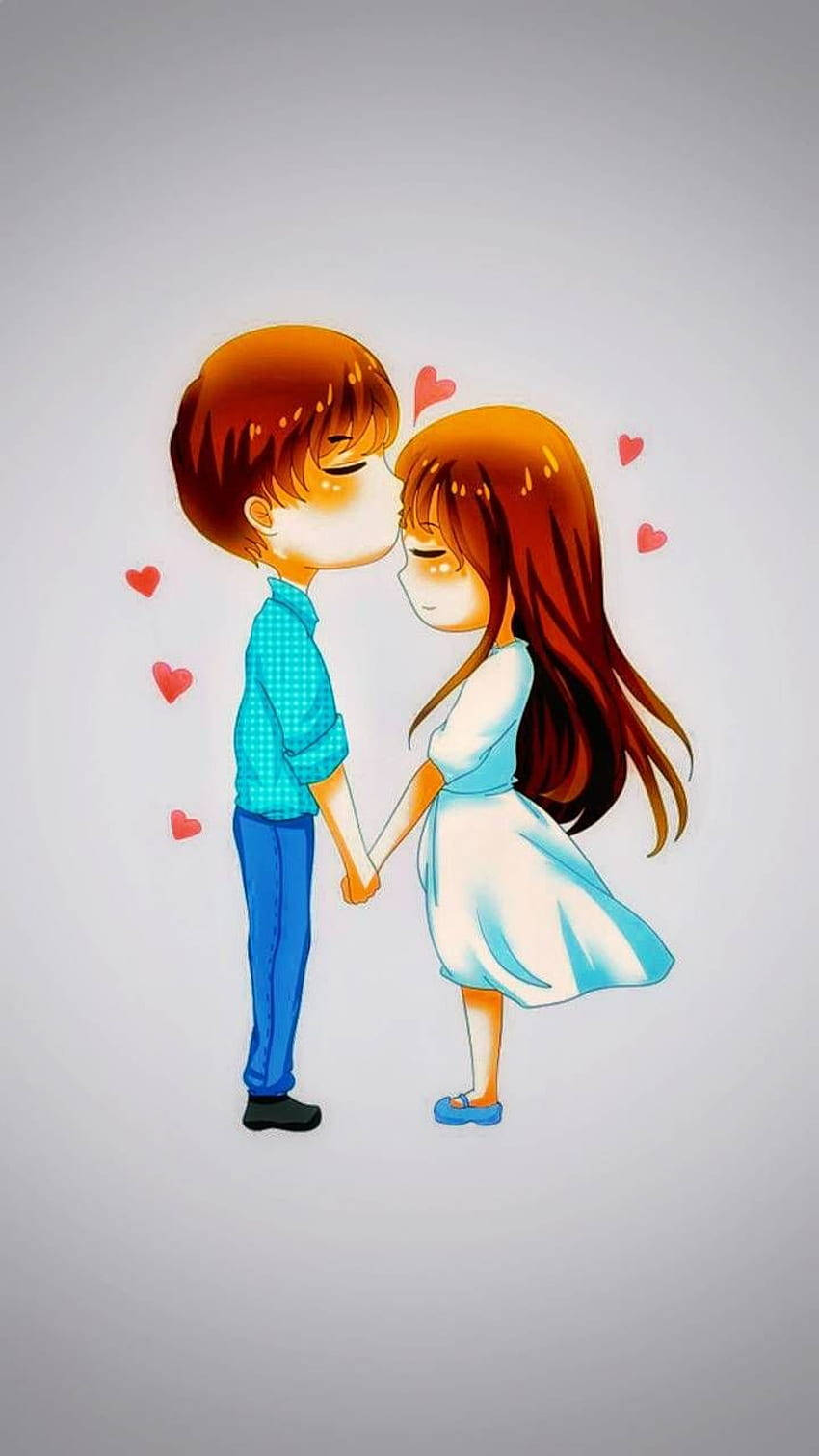 Tender Love Cartoon Wallpaper