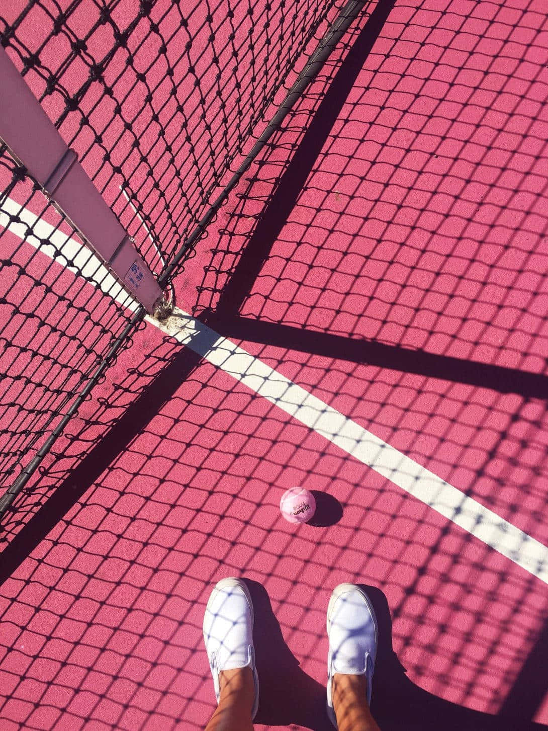 Tennis Court Aesthetic Perspective Wallpaper