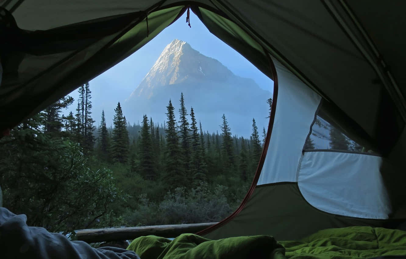 Tent Outside View Wallpaper