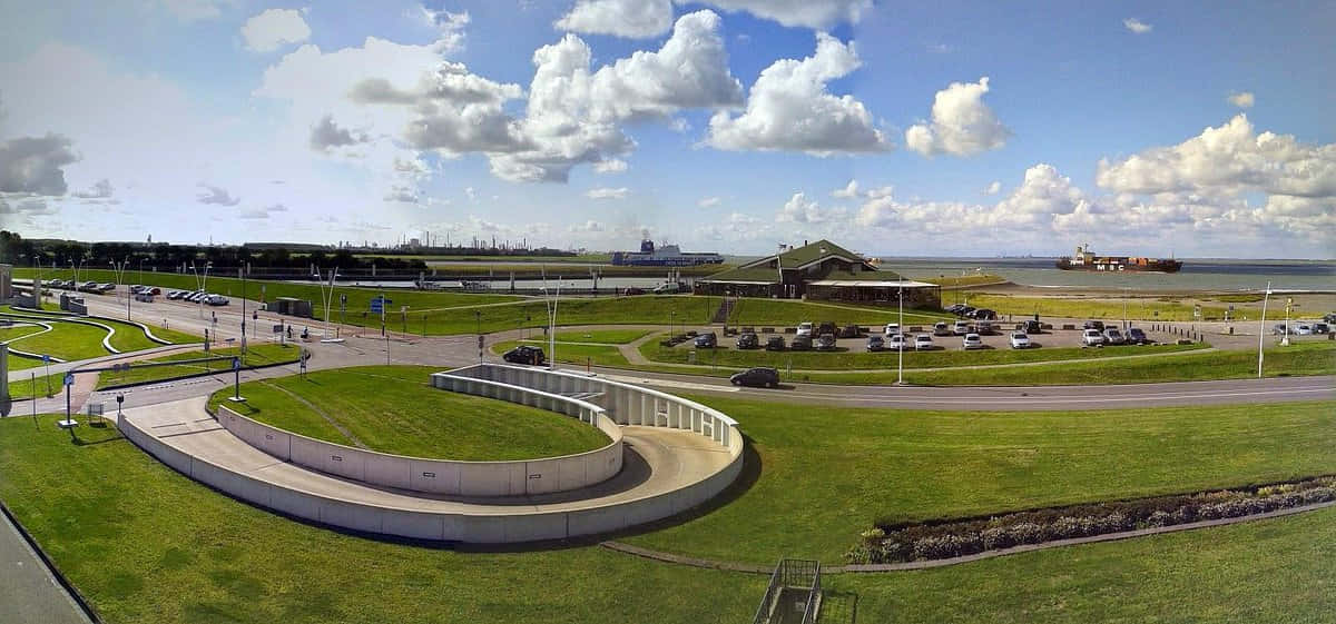 Terneuzen Waterfront Panorama Wallpaper