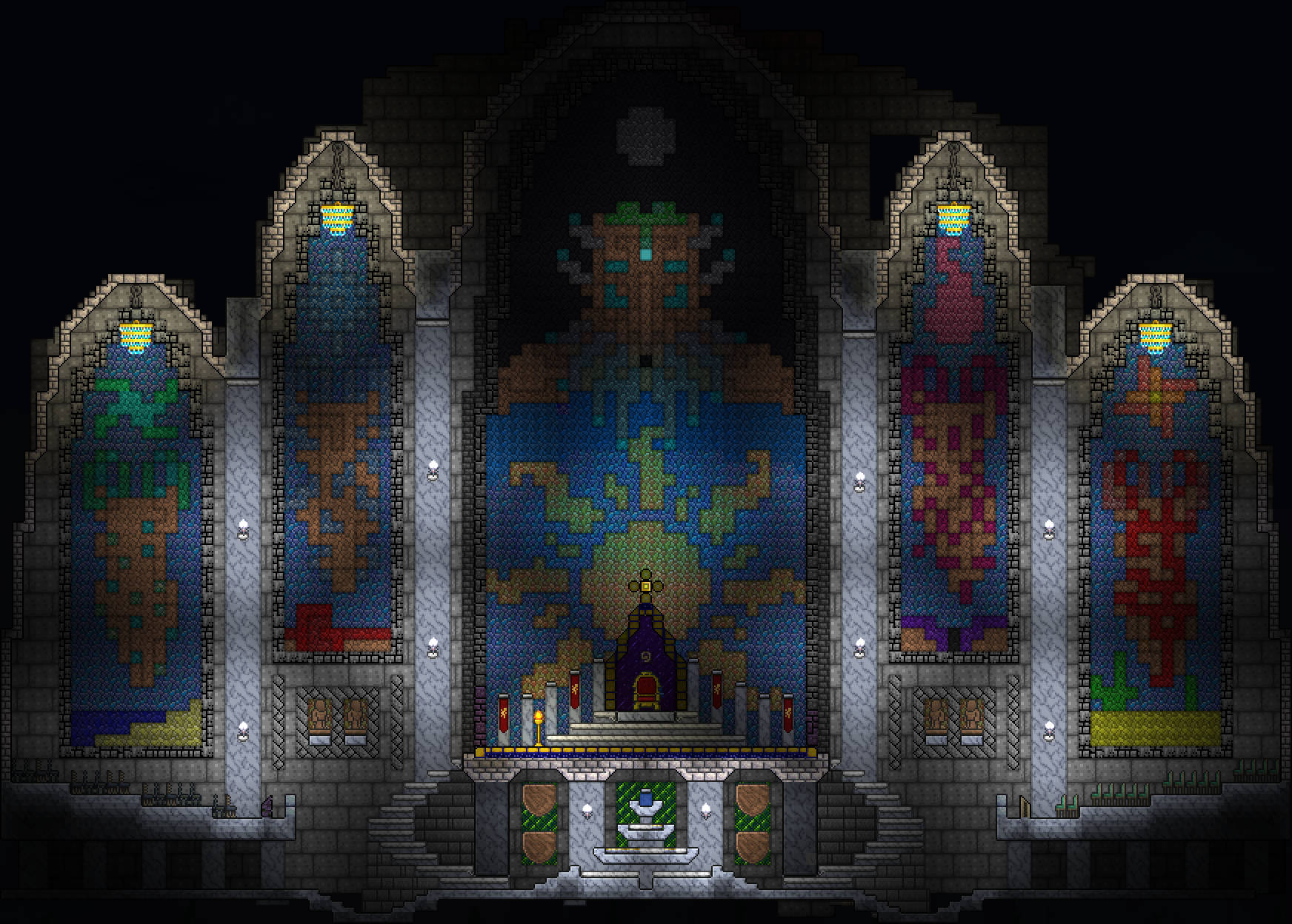 Terraria Moon Lord Shrine Wallpaper