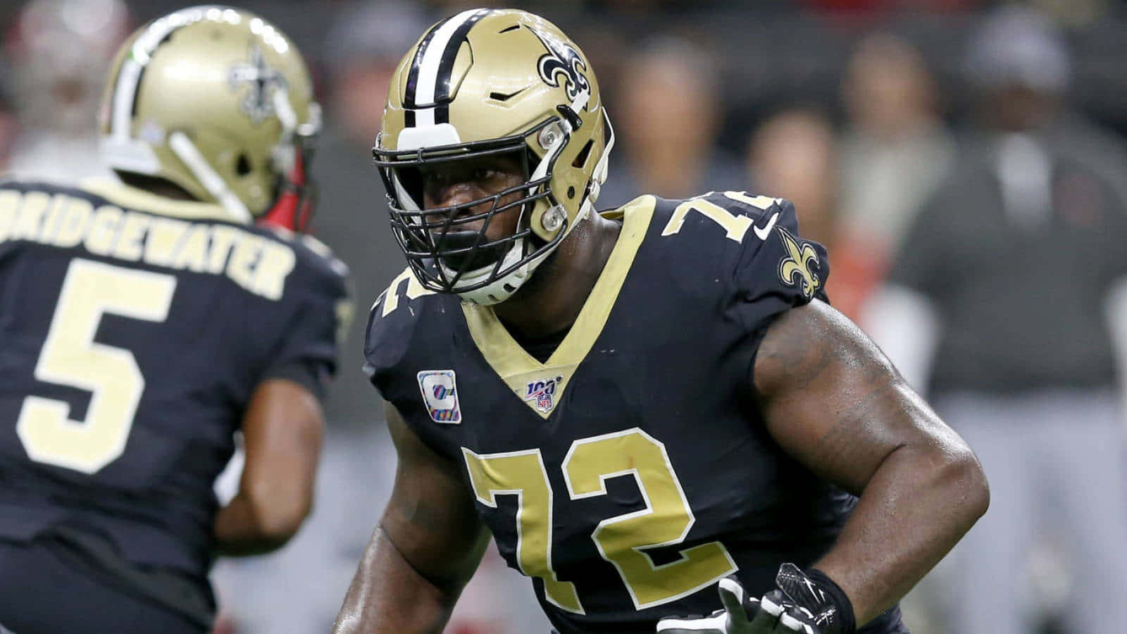 Terron Armstead Football Player New Orleans Saints Wallpaper