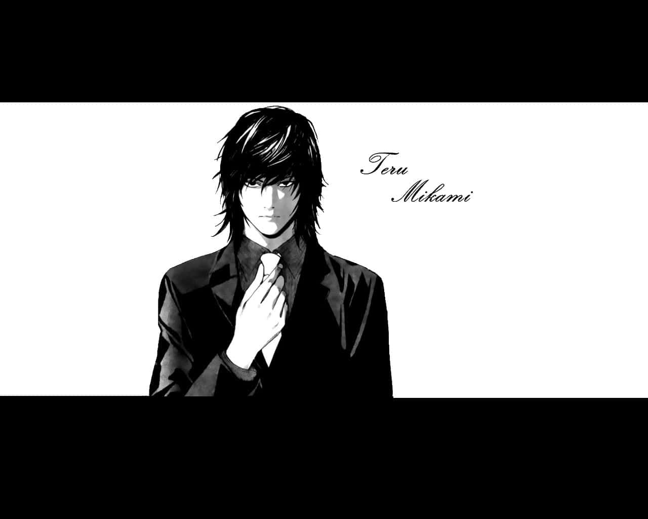 Teru Mikami Intense Stare In High Resolution Wallpaper Wallpaper