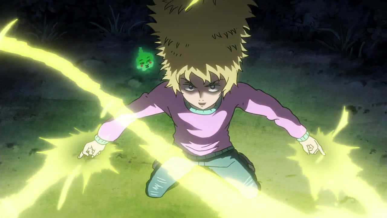 Teruki Hanazawa Unleashing His Psychic Powers Wallpaper