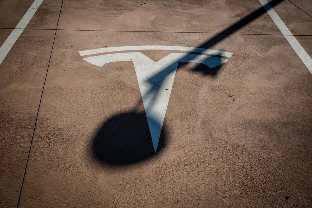 Tesla Logo In 4k Resolution Wallpaper