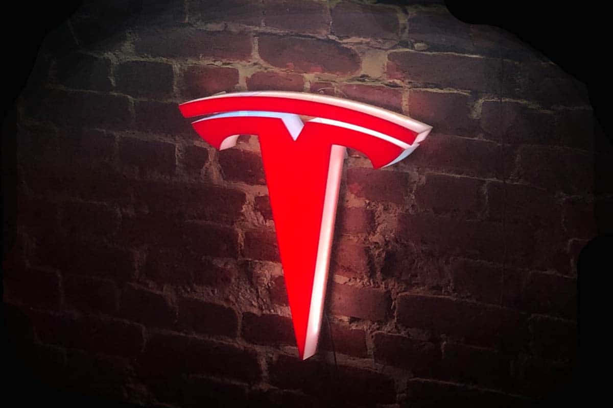 Tesla Logo In 4k Resolution Wallpaper