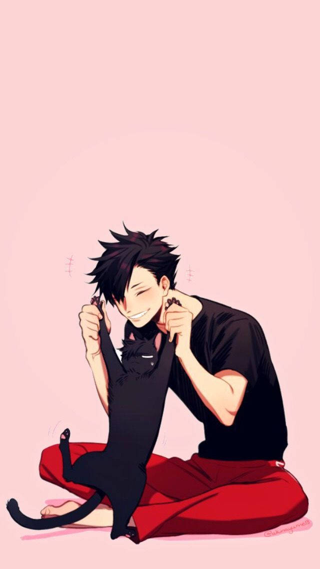 Tetsuro Kuroo Black Cat Pet Wallpaper