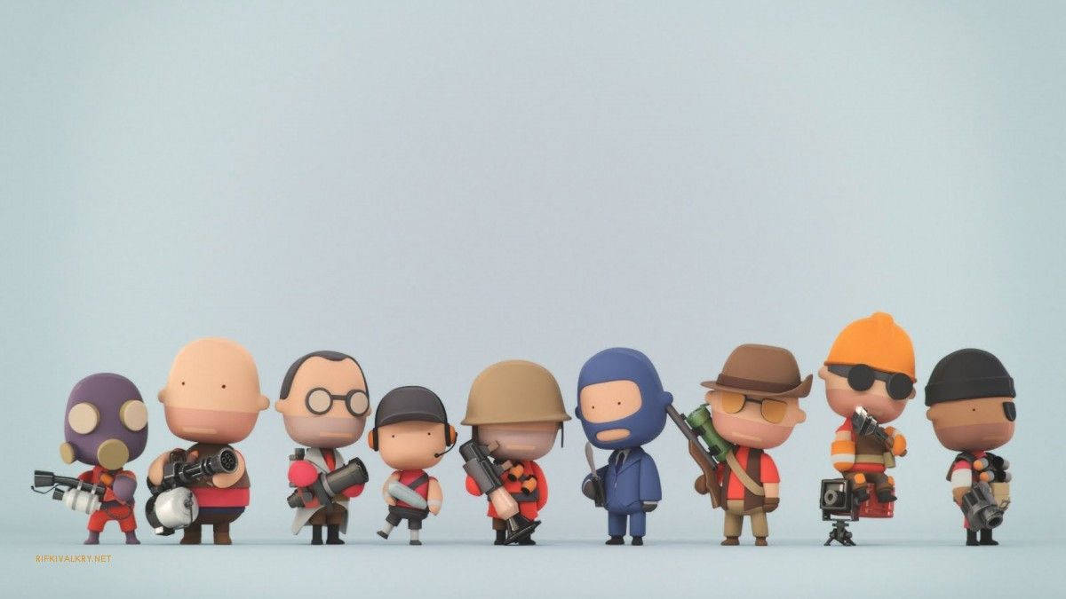 Tf2 Chibi Characters Wallpaper