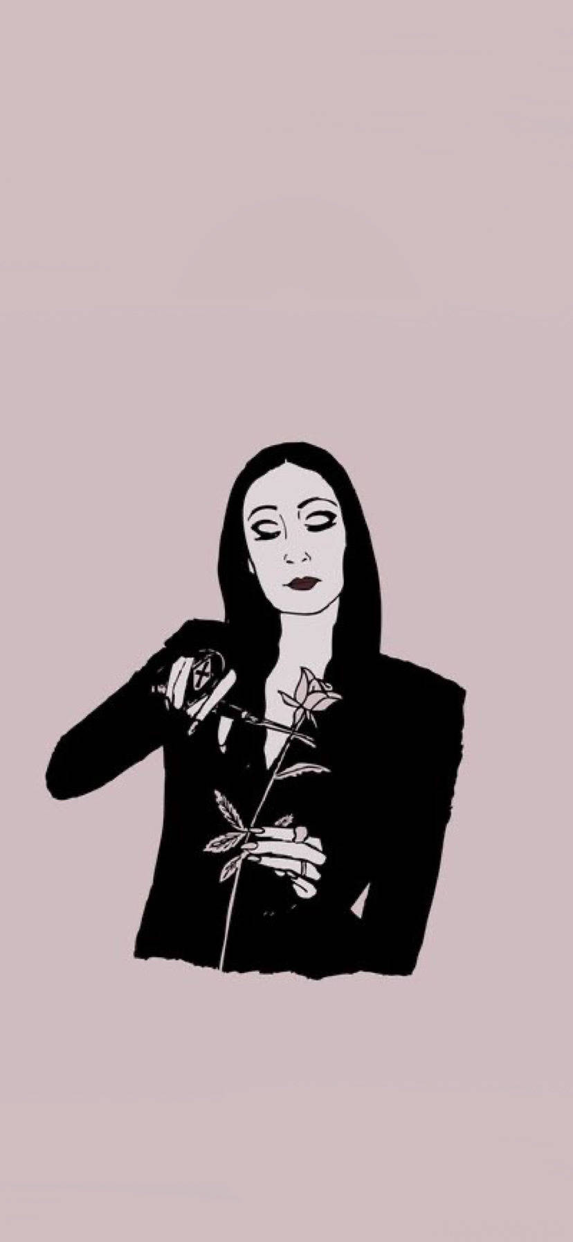 The Addams Family Morticia Rose Wallpaper