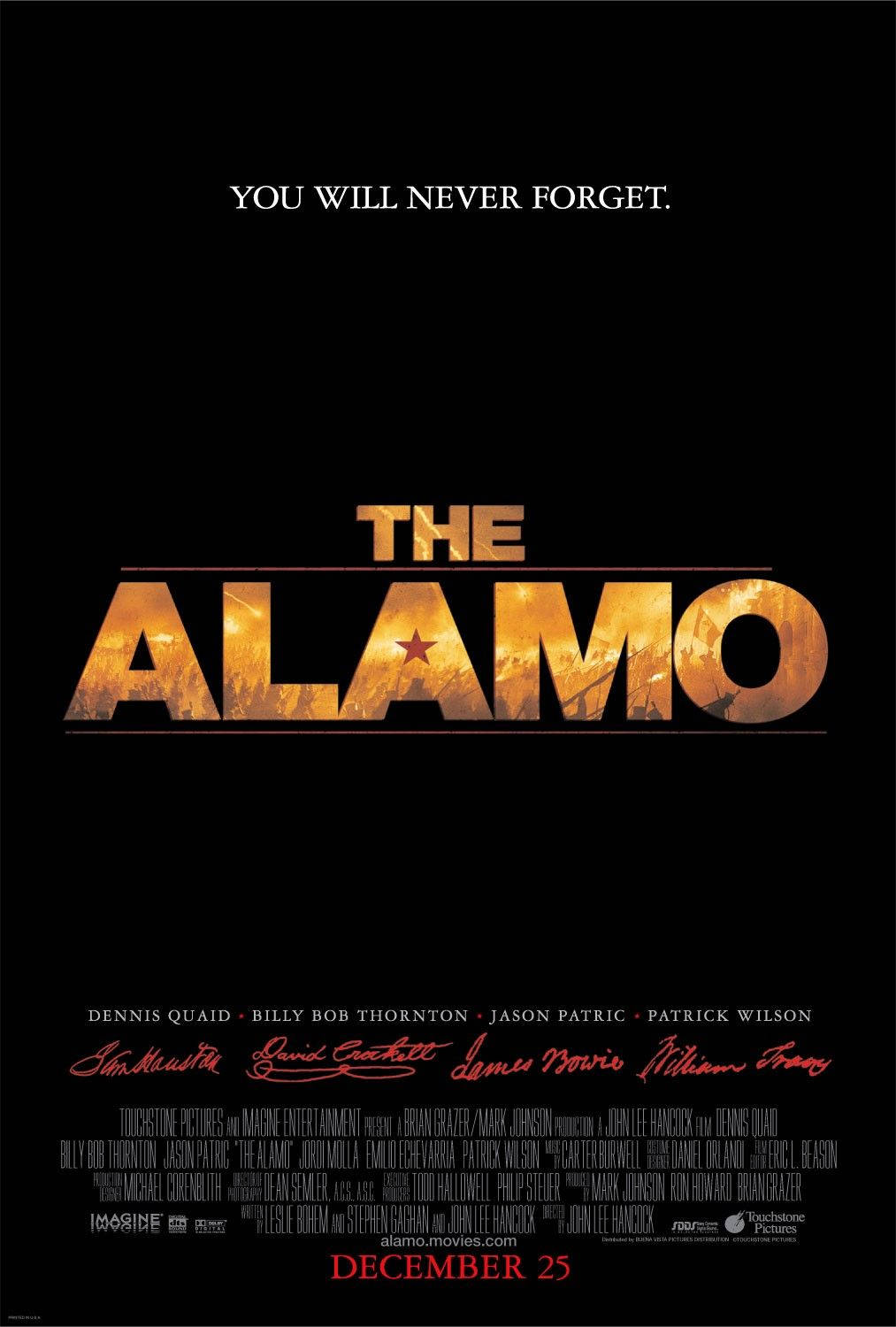 The Alamo 2004 Jason Quaid Billy Bob Thornton Wallpaper