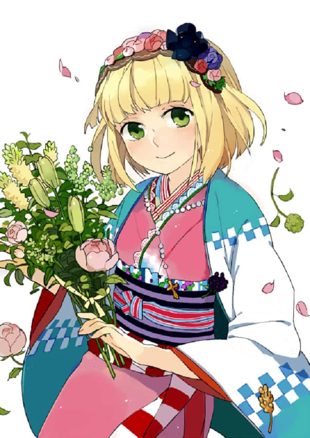 The Artistic Depiction Of Shiemi Moriyama Wallpaper