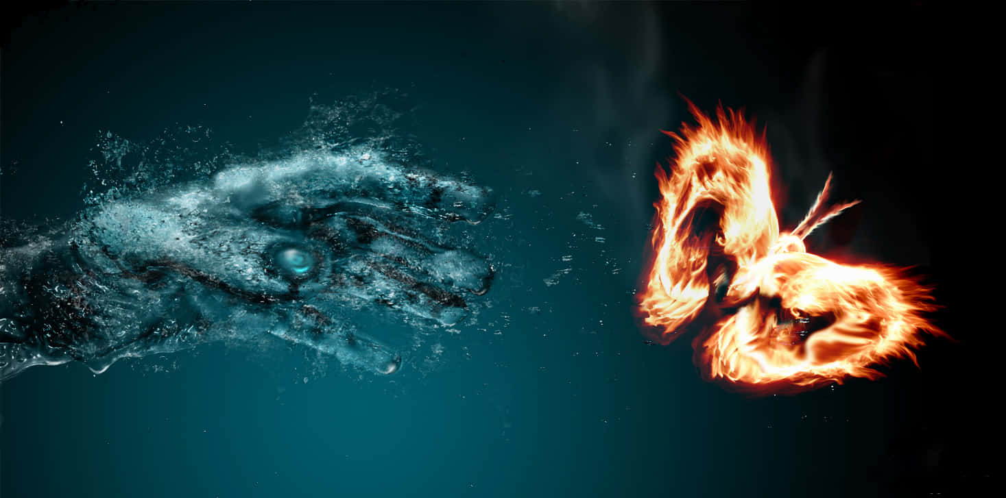 The Balance Of Fire And Water Wallpaper