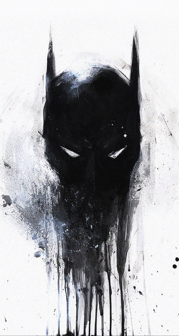 The Batman Iphone Paint Wallpaper