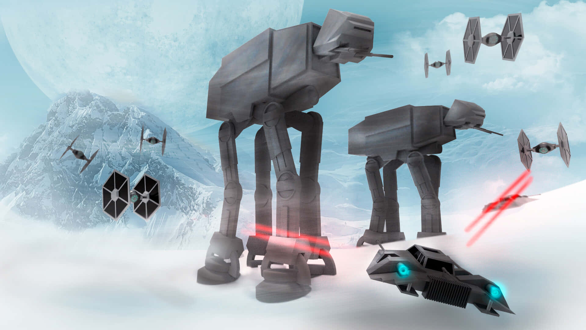 The Battle Of Hoth- Fight For Survival Wallpaper