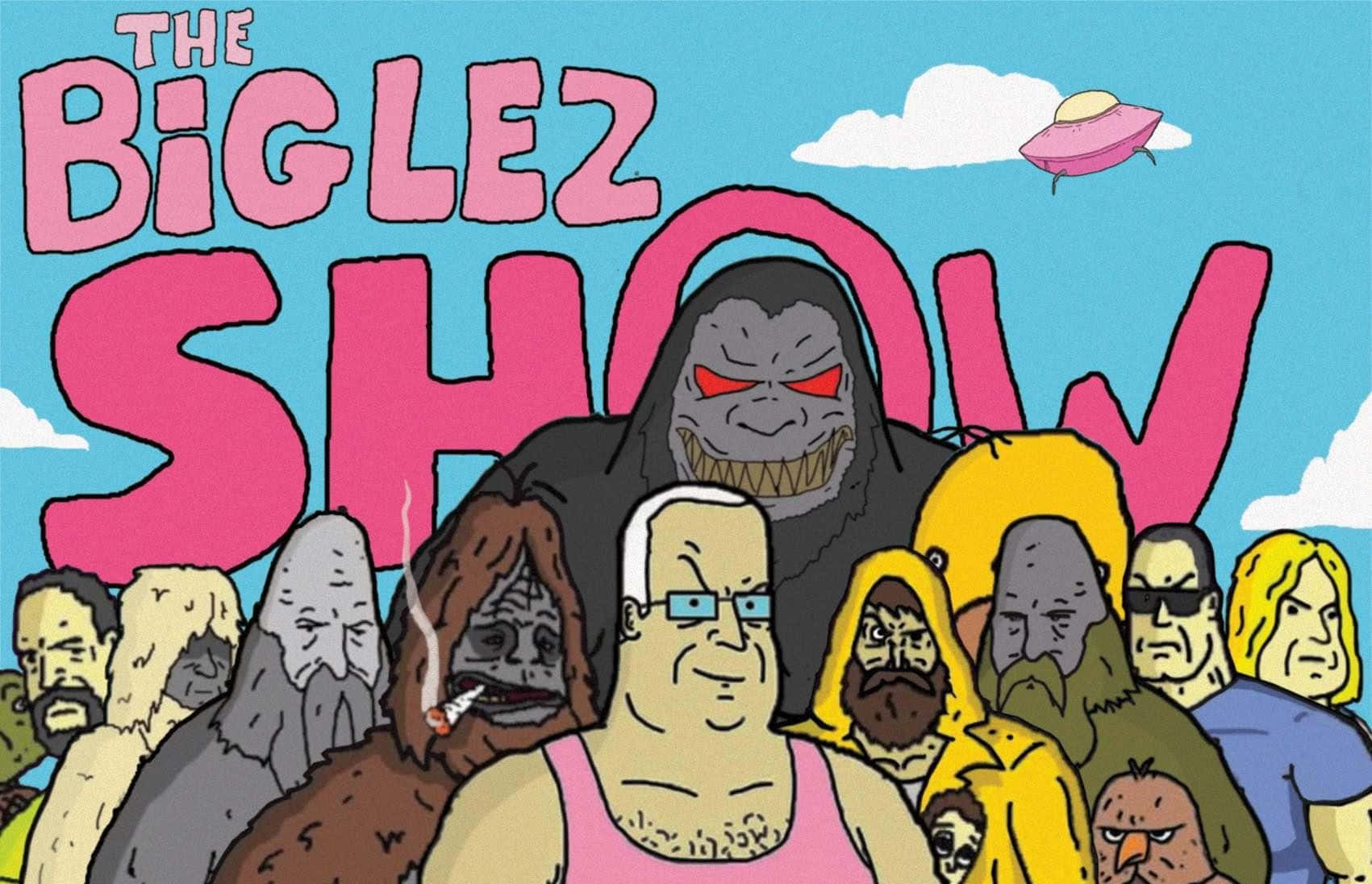 The Big Lez Show Cast Illustration Wallpaper