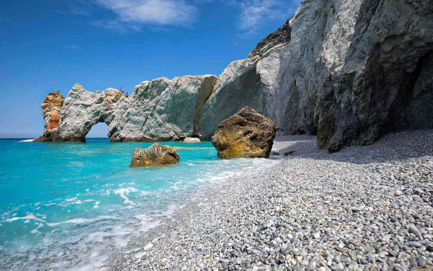 The Breathtaking Beauty Of A Greek Beach Wallpaper