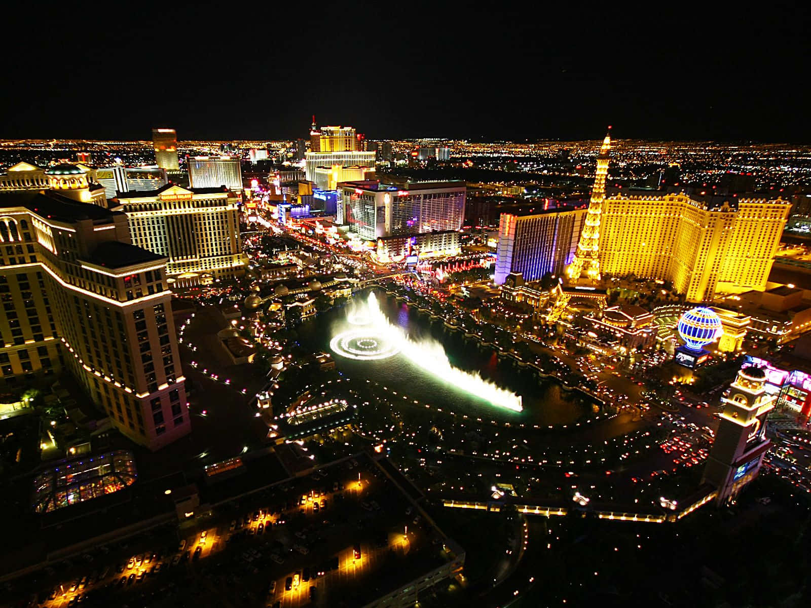 The Bright Lights Of Las Vegas Wallpaper