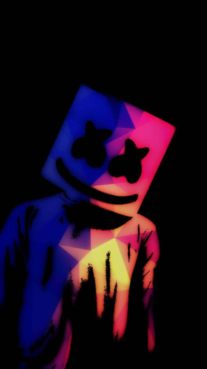 The Brightest Marshmello — A Must-have Neon Iphone Wallpaper