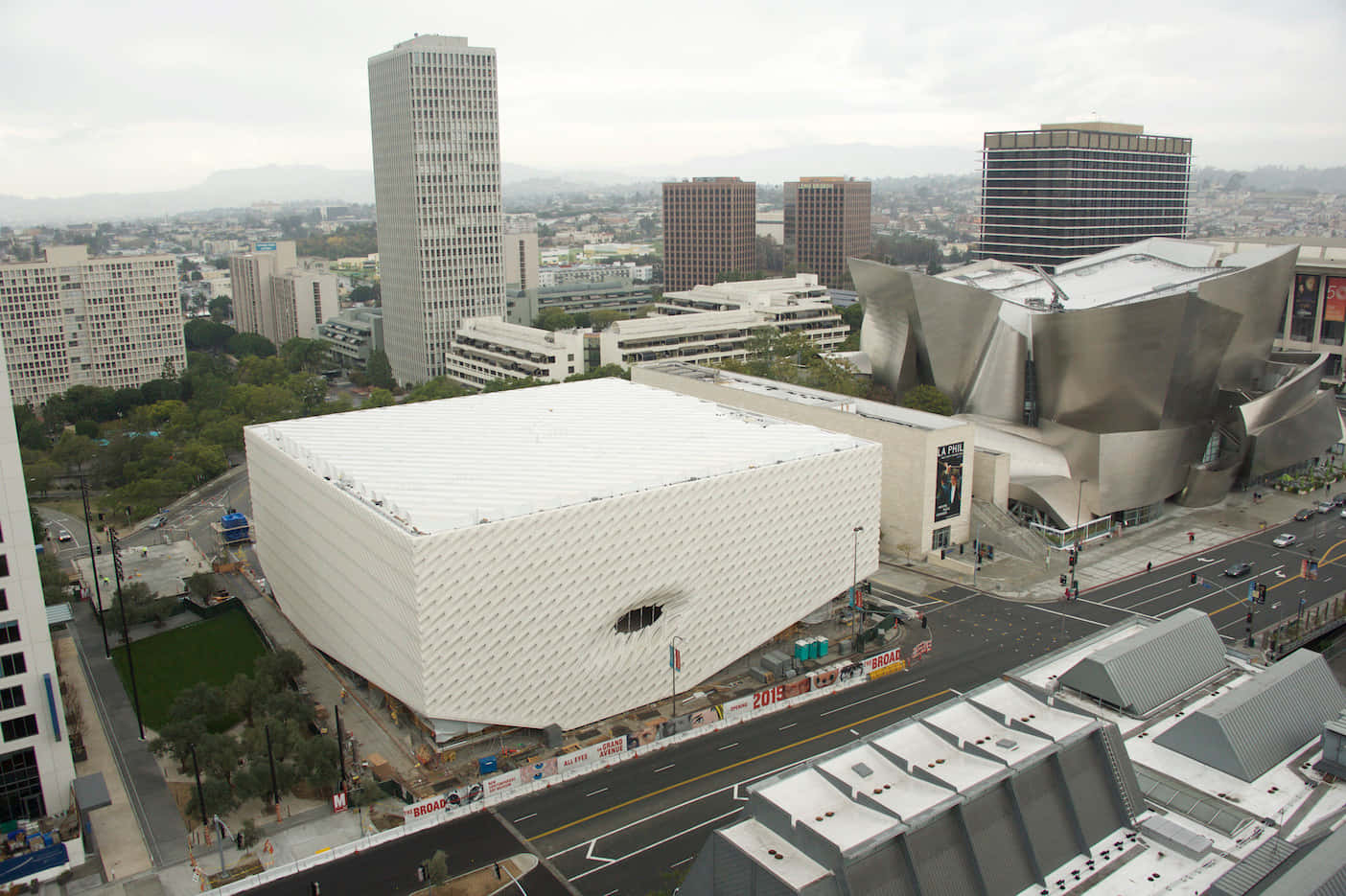 The Broadand Walt Disney Concert Hall Aerial View Wallpaper