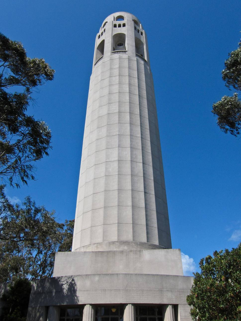 'the Coit Tower Overlooking San Francisco, California' Wallpaper