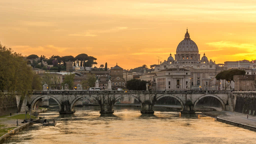 The Colorful And Lively Streets Of Italy Wallpaper