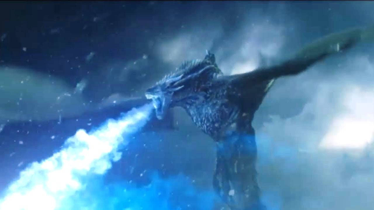 The Cool Ice Dragon Of Game Of Thrones Wallpaper