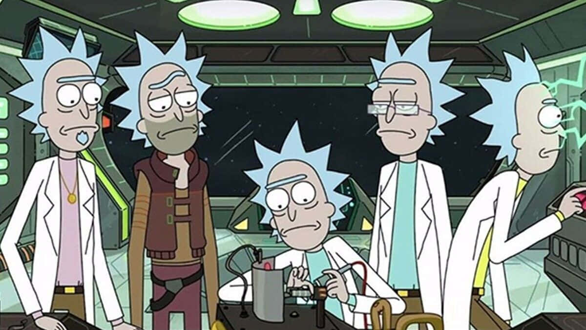 The Council Of Ricks Gathered In Their Interdimensional Headquarters Wallpaper