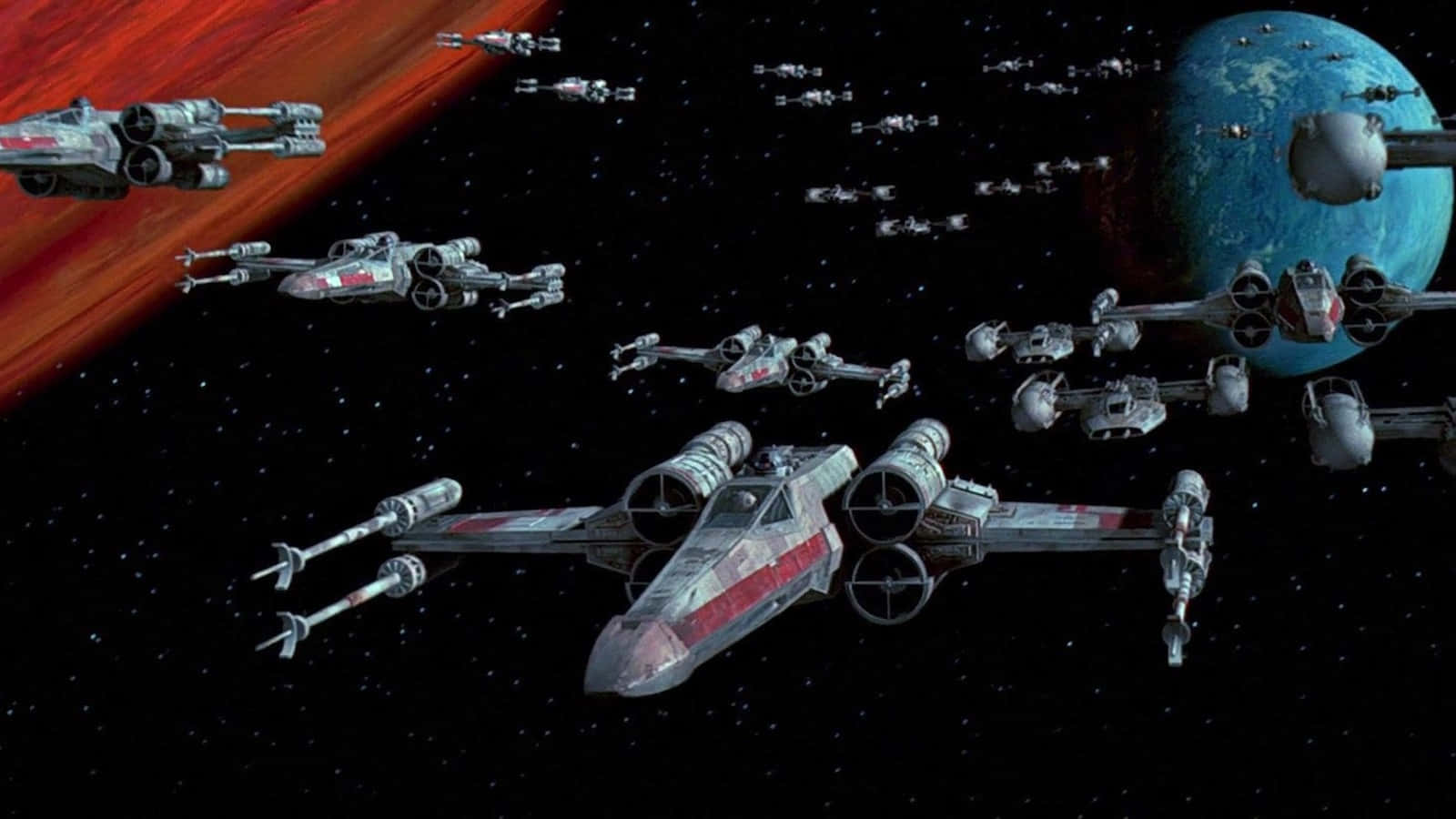 The Daring Trench Run Of The Death Star Wallpaper