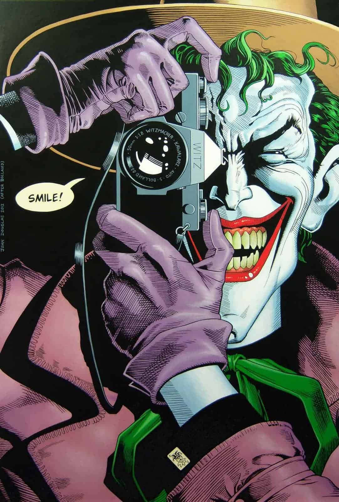 The Dark Knight Confronts The Joker In A Pivotal Scene From Batman: The Killing Joke. Wallpaper