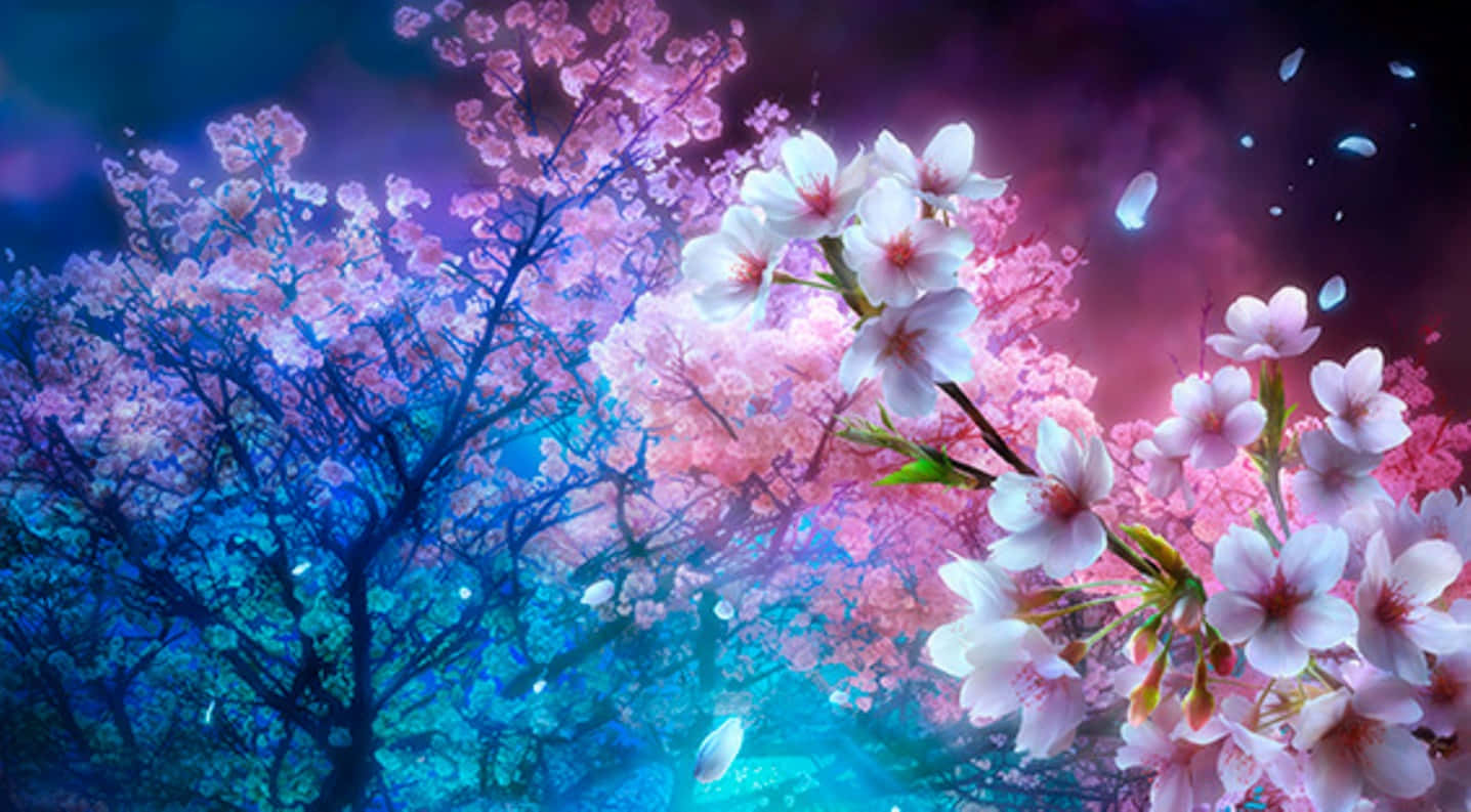 The Delicate Beauty Of Sakura Blossom Wallpaper