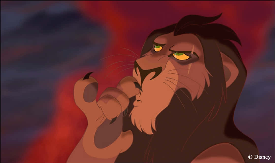 The Devious Prince Scar From Disney's Lion King Wallpaper