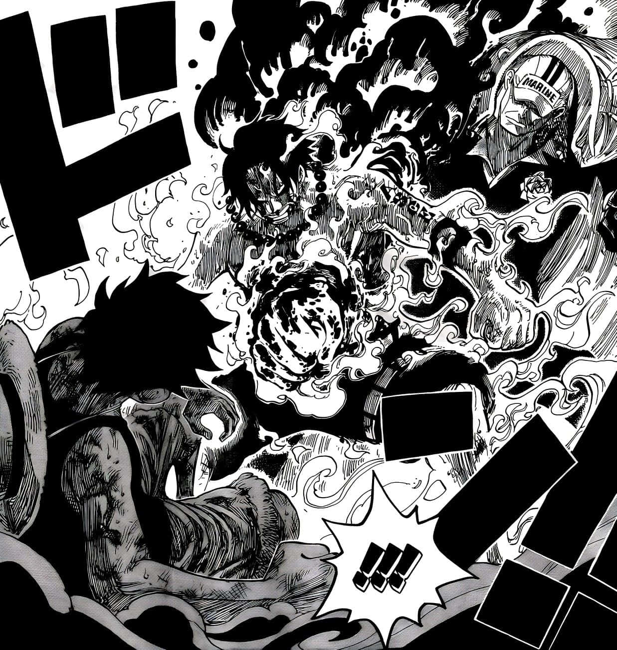 The Dramatic Moment Of Ace's Death In One Piece Wallpaper