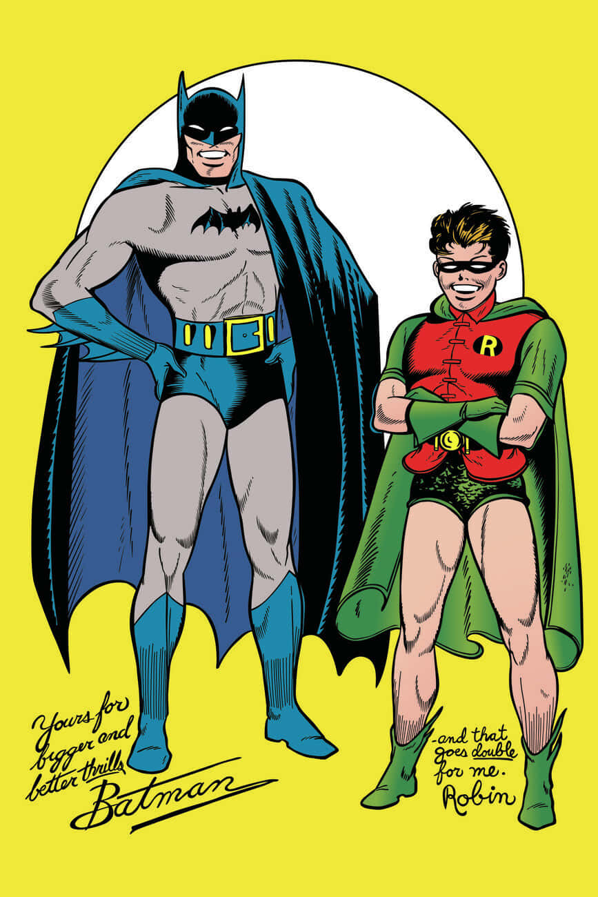 The Dynamic Duo, Batman And Robin In Action Wallpaper