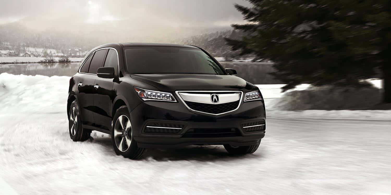 The Elegant Acura Mdx In Motion Wallpaper