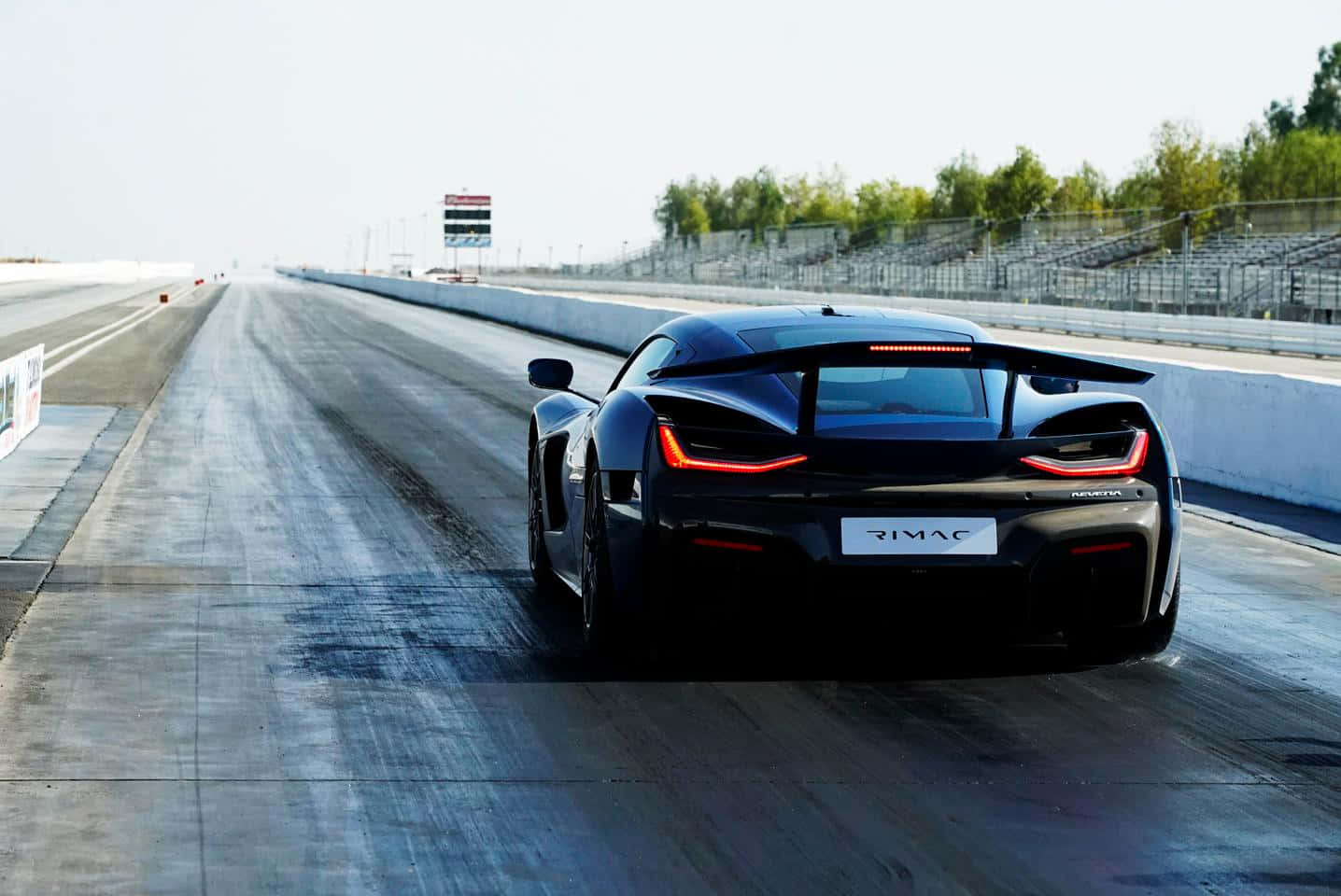 The Elite Rimac Nevera Unleashing Power Wallpaper