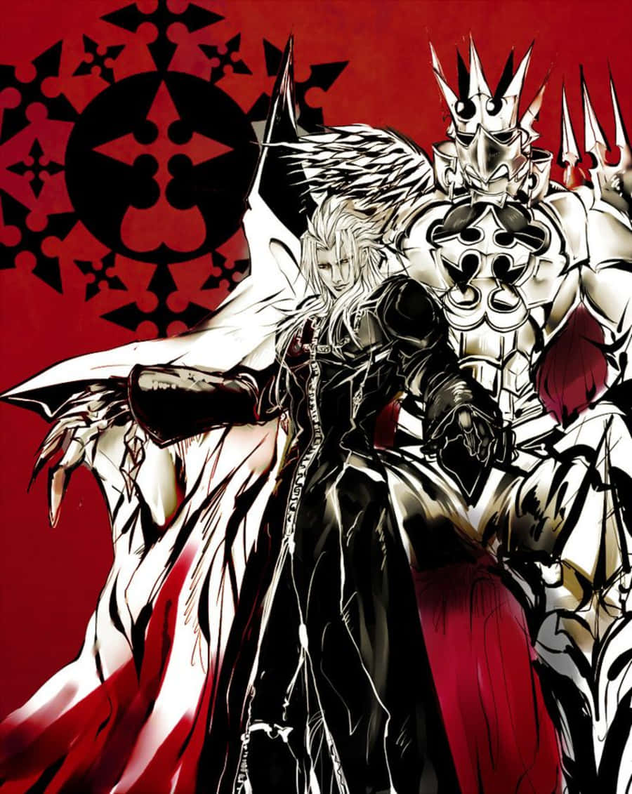 The Enigmatic And Powerful Xemnas From Kingdom Hearts Wallpaper