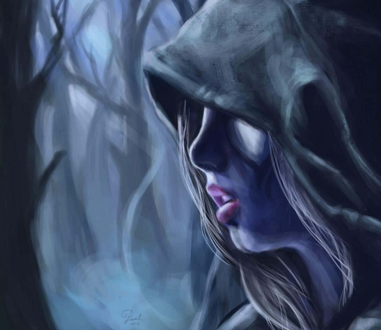 The Enigmatic Drow Ranger In Action Wallpaper