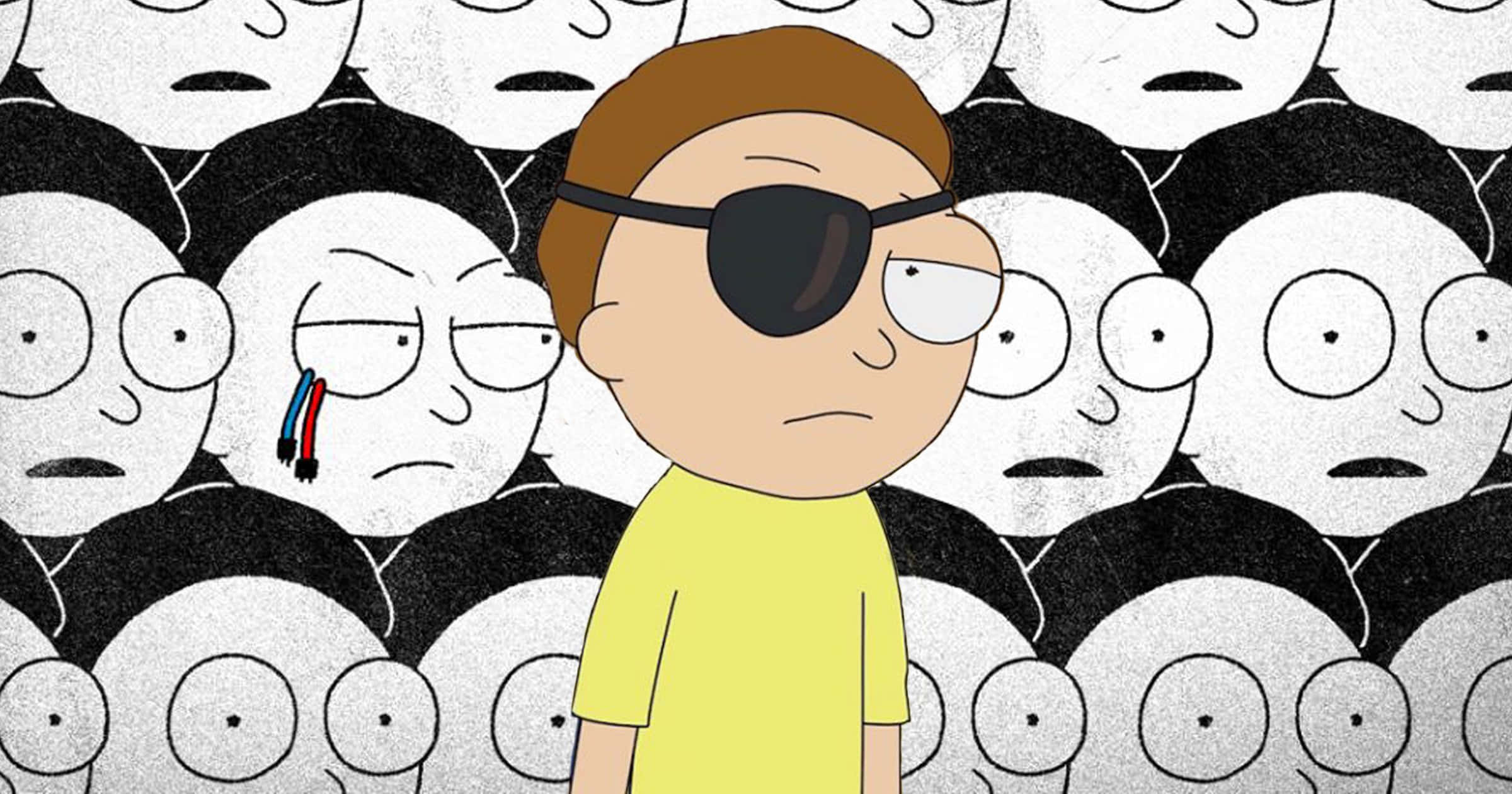 The Enigmatic Evil Morty Of Rick And Morty Universe Wallpaper