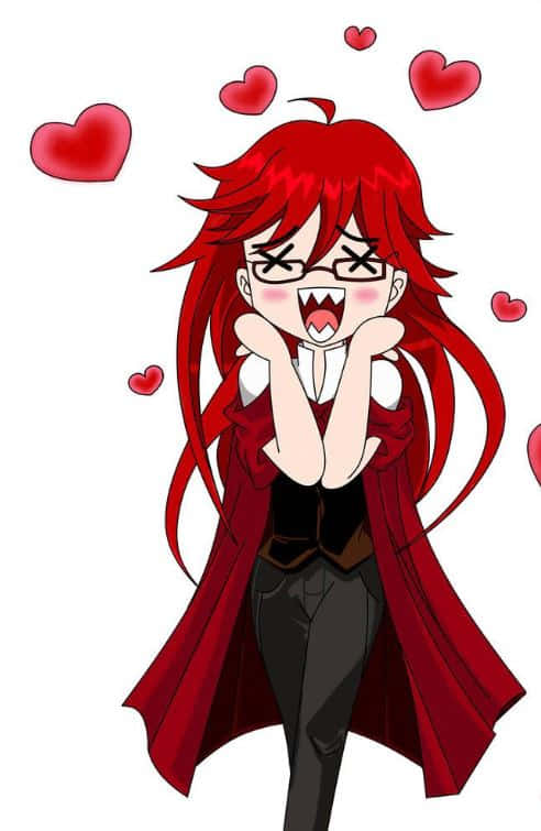 The Enigmatic Grell Sutcliff Strikes A Pose Wallpaper