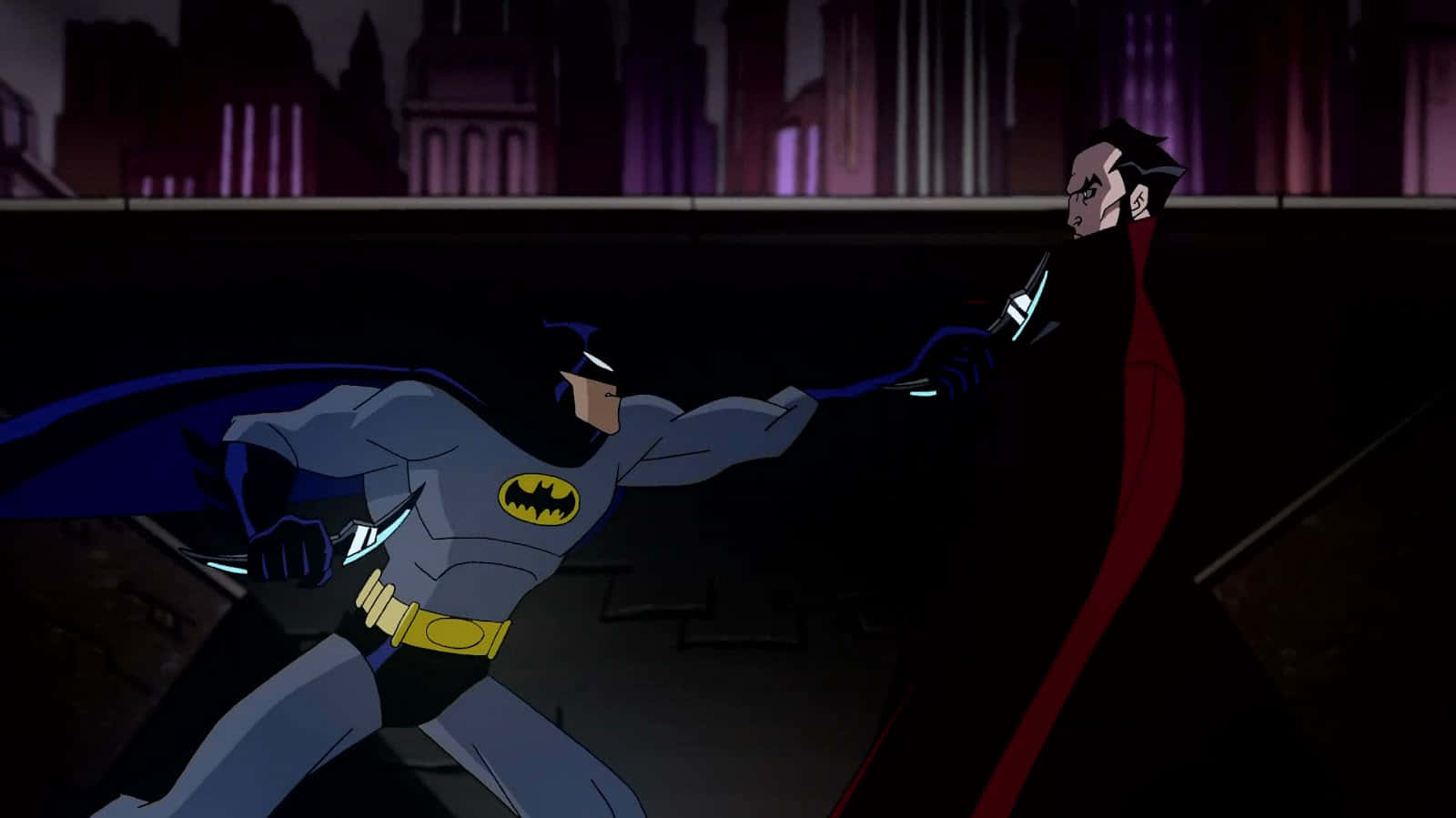 The Epic Showdown: Batman Vs Dracula Wallpaper