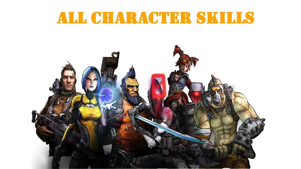 The Exciting World Of Borderlands: Meet The Legendary Characters Wallpaper