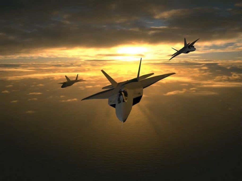 The F-22 Raptor, America's Most Advanced Fighter Jet. Wallpaper