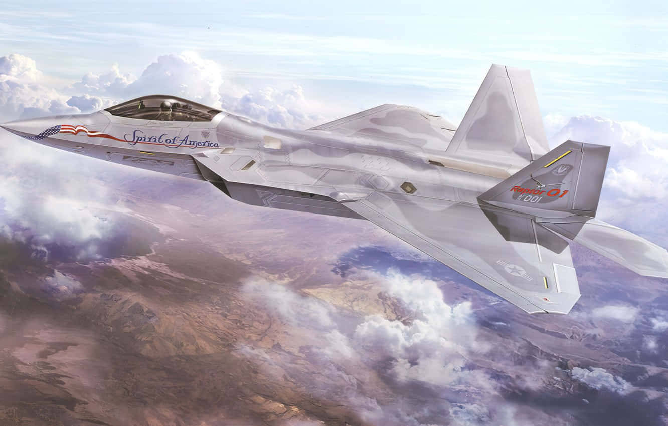 The F-22 Raptor Stealth Fighter Wallpaper