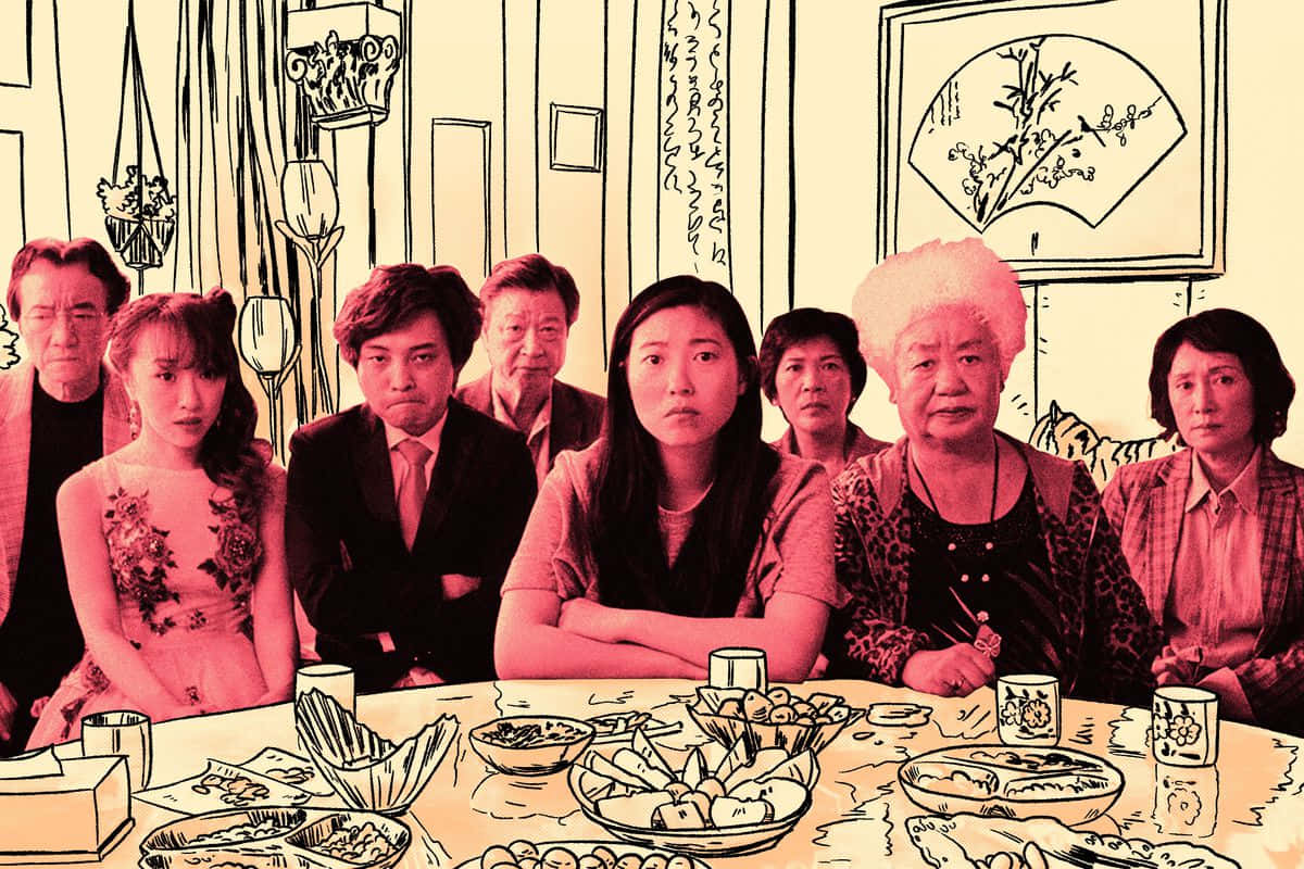 The Farewell Family Dinner Scene Wallpaper