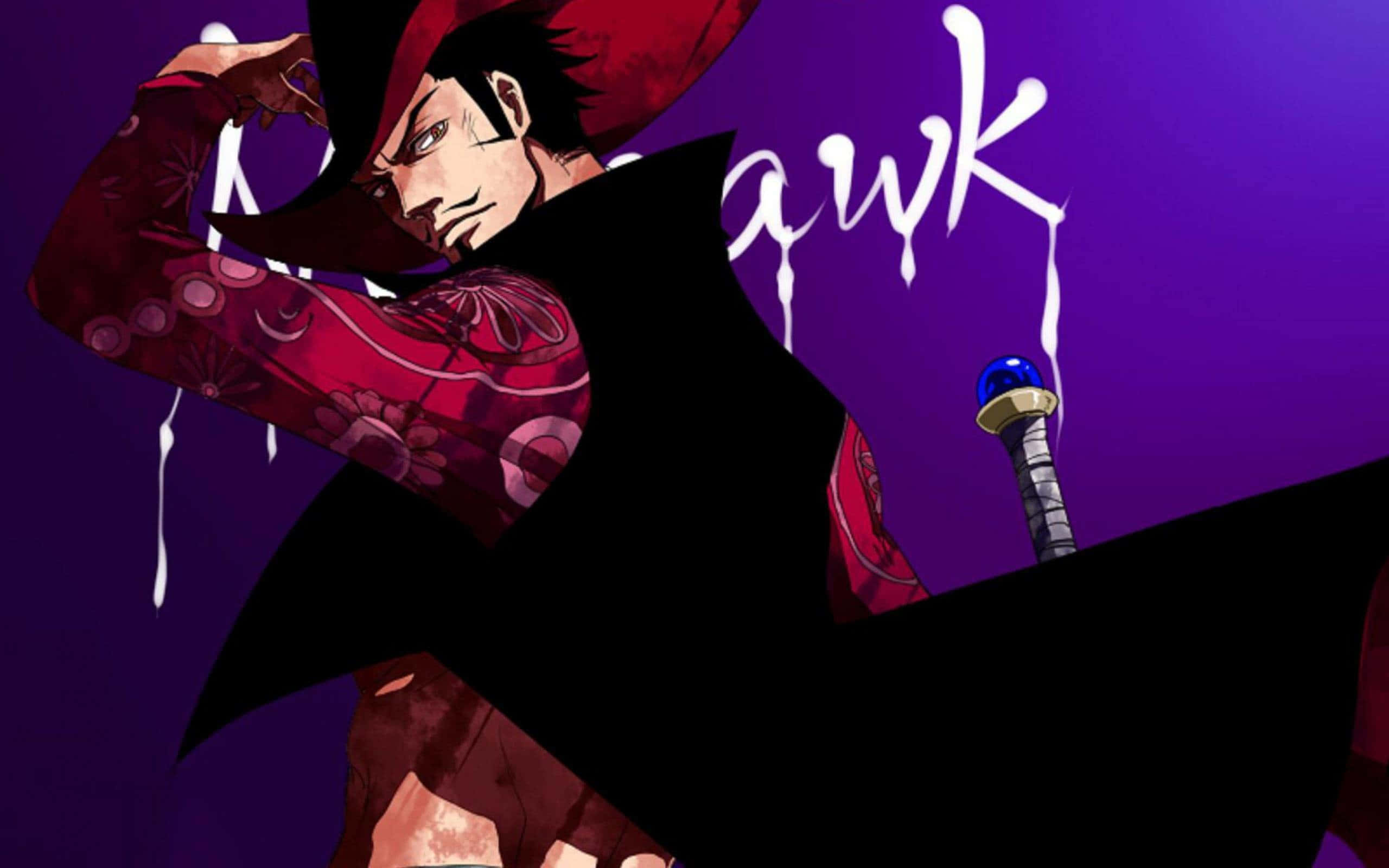 “the Fearsome Dracule Mihawk, Master Swordsman Of The East Blue Sea” Wallpaper