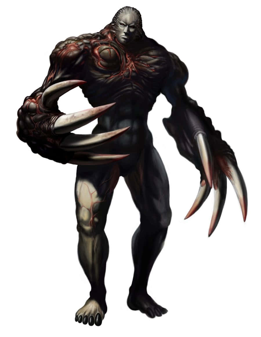 The Fearsome Tyrant Of Resident Evil Unleashed Wallpaper