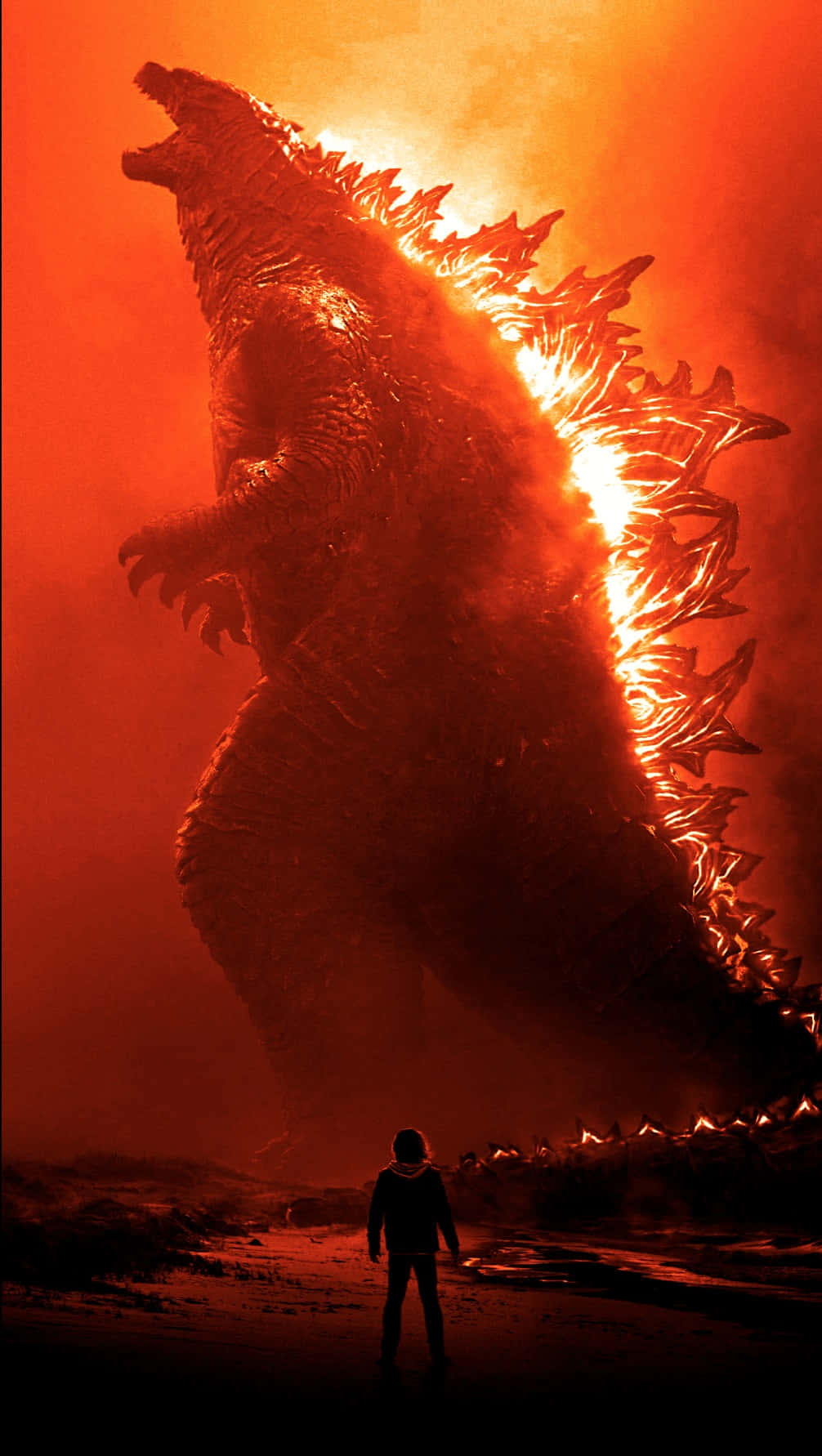 The Fiery Fury Of Burning Godzilla Wallpaper