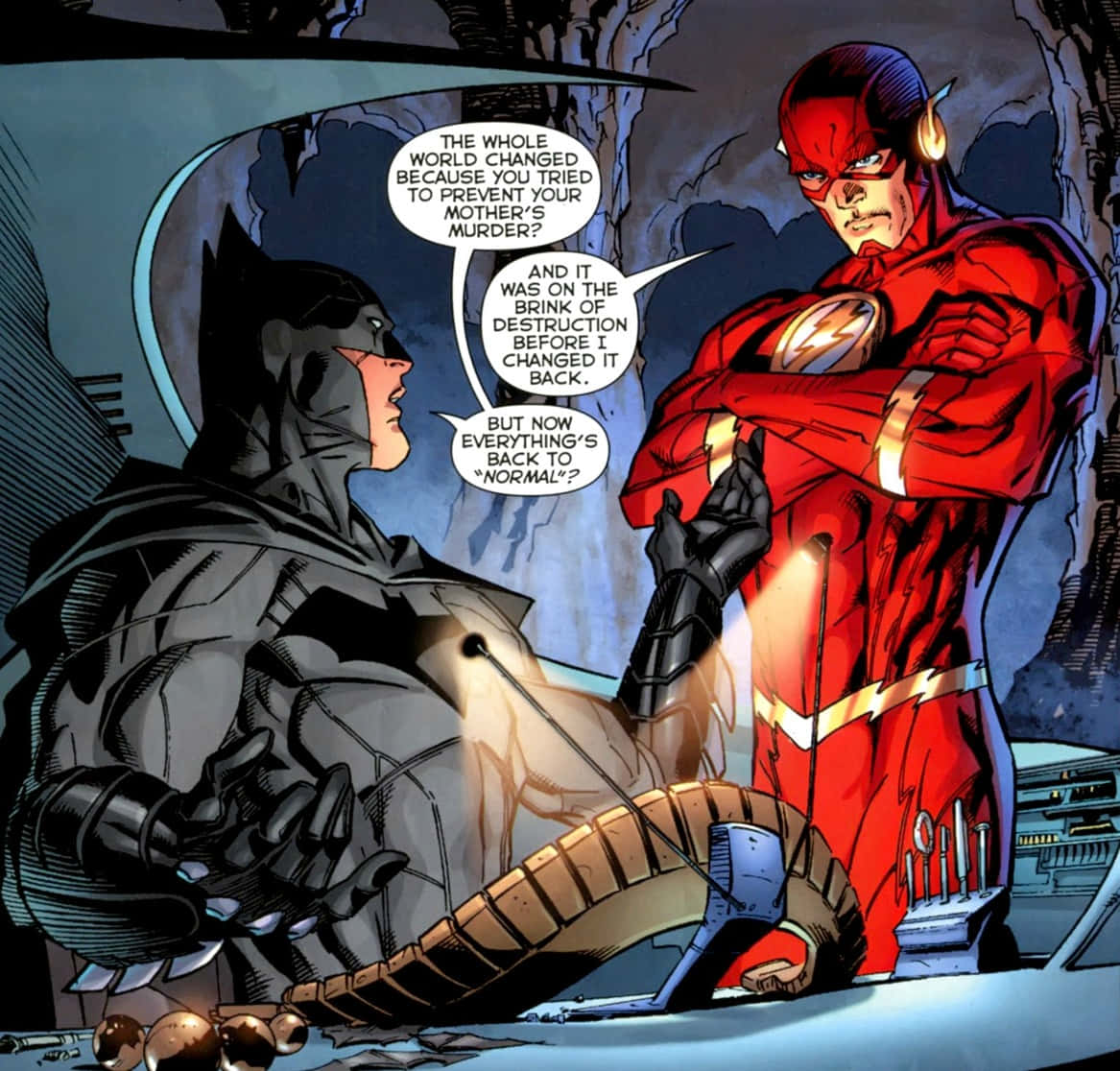 The Flash, Batman And Cyborg In Justice League: The Flashpoint Paradox Wallpaper