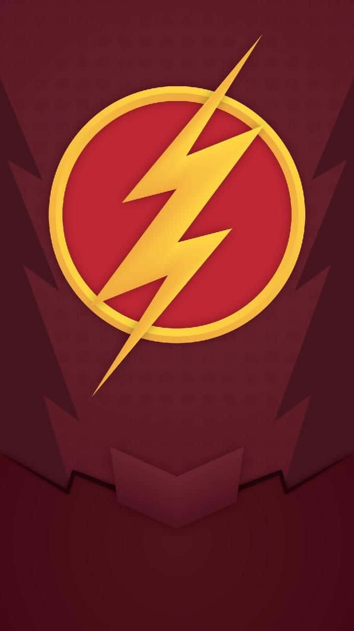 The_ Flash_ Logo_ Red_ Background Wallpaper